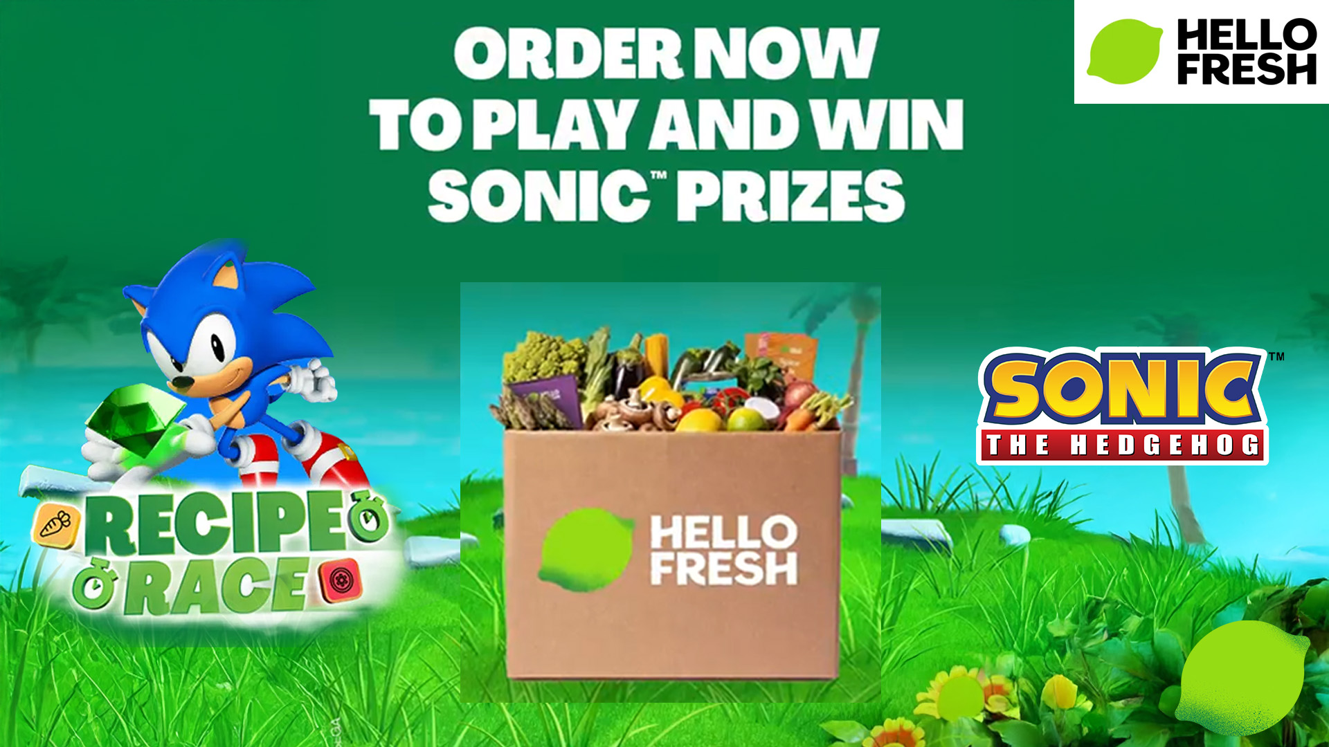 Sonic x HelloFresh campaign